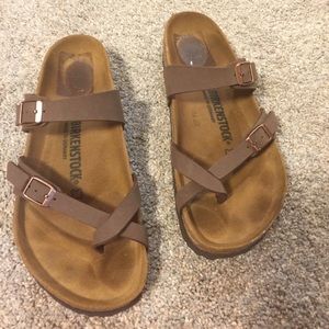 Mayari Birkenstock brown sz 39/8- worn 3 times